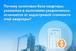 Почему налоговая база квартиры, указанная в налоговом уведомлении, отличается от её кадастровой стоимости?