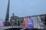 Продолжается пусконаладка новых фонтанов на центральной площади Продолжается пусконаладка новых фонтанов на центральной площади