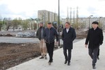 Глава города Алексей Герасимов изучил ход благоустройства Байновского сада