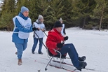 Волонтеры БФ «Синара» приняли участие в тестировании инклюзивного лыжного маршрута