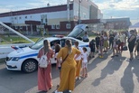 Сотрудники Госавтоинспекции приняли участие в праздничном мероприятии «Город счастливых семей», который прошел в парке Космос
